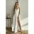Women's Plus Size (42-46) Long Elegant Party Sleeveless Dress POLISH FASHION PMLBC23265-10