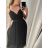 Women's long strapless tulle party dress (S/M ONE SIZE) ITALIAN FASHION IMHMS24ELENA