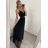 Women's long strapless tulle party dress (S/M ONE SIZE) ITALIAN FASHION IMHMS24ELENA