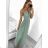 Women's long strapless tulle party dress (S/M ONE SIZE) ITALIAN FASHION IMHMS24ELENA