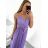 Women's long strapless tulle party dress (S/M ONE SIZE) ITALIAN FASHION IMHMS24ELENA
