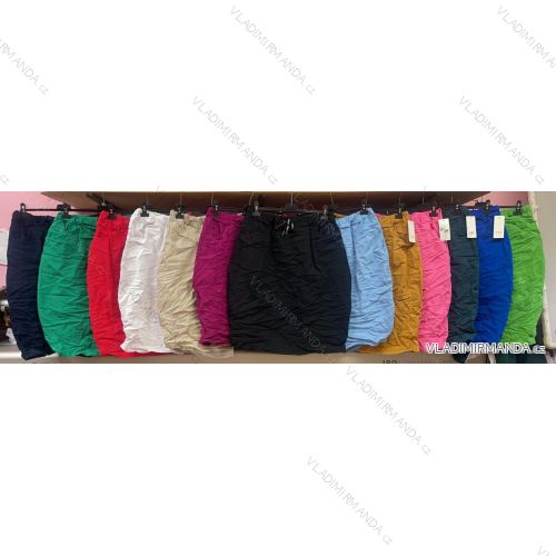 Sukňa krátka dámska nadrozmer (3XL/4XL ONE SIZE) TALIANSKA MÓDA IMWQ24014