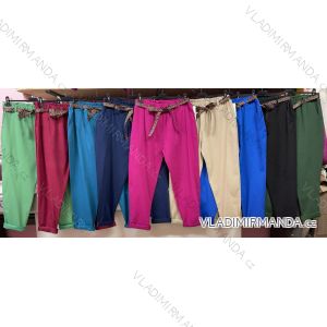 Kalhoty dlouhé dámské nadrozměr (3XL/4XL ONE SIZE) ITALSKÁ MÓDA IMWQ24015