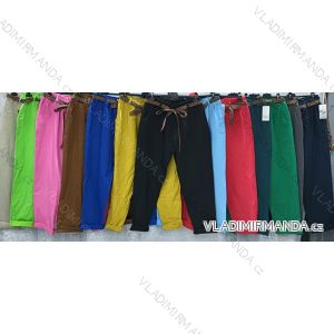 Kalhoty dlouhé dámské nadrozměr (3XL/4XL ONE SIZE) ITALSKÁ MÓDA IMWQ24017
