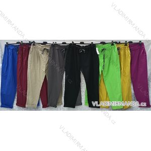 Kalhoty dlouhé dámské nadrozměr (3XL/4XL ONE SIZE) ITALSKÁ MÓDA IMWQ24018