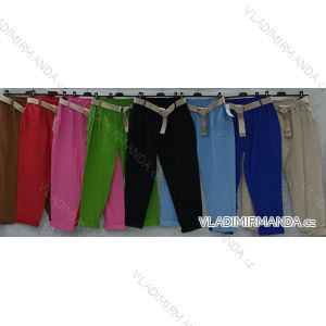 Kalhoty dlouhé dámské nadrozměr (3XL/4XL ONE SIZE) ITALSKÁ MÓDA IMWQ24019