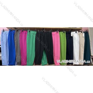 Kalhoty dlouhé dámské nadrozměr (3XL/4XL ONE SIZE) ITALSKÁ MÓDA IMWQ24025