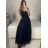 Dress classic short sleeve women (uni S / M) ITALIAN FASHION IMC20203 black M / L