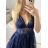 Trägerloses langes Partykleid für Damen (Einheitsgröße S/M) ITALIAN FASHION IMPSH2380156