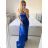 Šaty dlouhé elegantní společenské na ramínka dámské (S/M/L ONE SIZE) ITALSKÁ MÓDA IMPBB23B23376