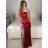 Šaty společenské elegantní dámské (S/M ONE SIZE) ITALSKá MODA IMS235391/DU -   zlatá -   S/M