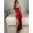 Šaty společenské elegantní dámské (S/M ONE SIZE) ITALSKá MODA IMS235391/DU -   zlatá -   S/M