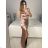 Šaty společenské elegantní dámské (S/M ONE SIZE) ITALSKá MODA IMS235391/DU -   zlatá -   S/M