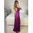 Women's Summer Elegant Strapless Dress (S/M ONE SIZE) ITALIAN FASHION IMPBB23O9187 -   fuchsia -   S / M