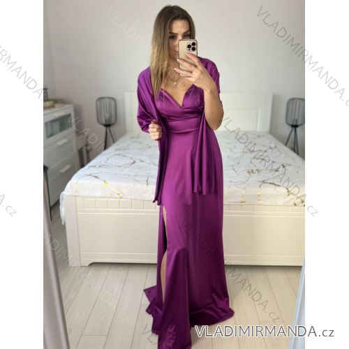 Women's Summer Elegant Strapless Dress (S/M ONE SIZE) ITALIAN FASHION IMPBB23O9187 -   fuchsia -   S / M