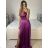 Women's Summer Elegant Strapless Dress (S/M ONE SIZE) ITALIAN FASHION IMPBB23O9187 Wine S/M