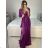 Women's Summer Elegant Strapless Dress (S/M ONE SIZE) ITALIAN FASHION IMPBB23O9187 Wine S/M