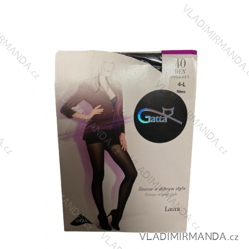 Pančuchy dámske 40DEN (S,M,L) DPP GATTA GATT24LAURA -   čierna
 -   XL