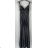 Elegantes Sommerkleid mit glitzernden Pailletten für Damen (Einheitsgröße S/M) ITALIAN FASHION IMPBB23O3837