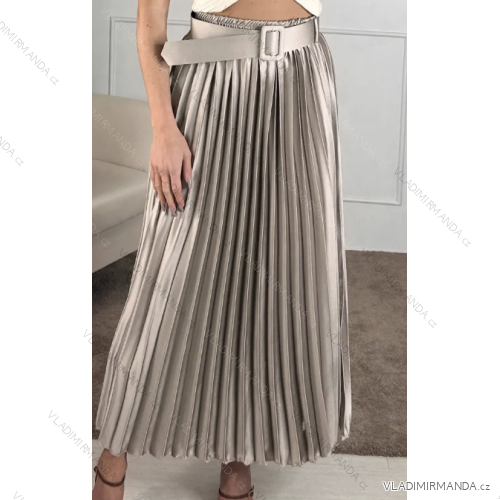Sukně dlouhá skládaná dámská (S/M ONE SIZE) ITALSKÁ MÓDA IMPBB24I101605