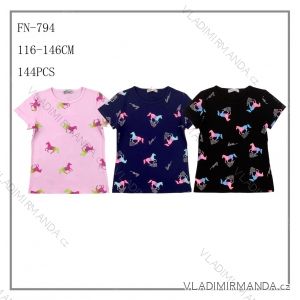 Mädchen Jugend Kurzarm T-Shirt (116-146) SEZON JS-7018