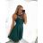 Elegant formal dress with straps for women (S / M ONE SIZE) ITALIAN FASHION IMHMS23139/DU