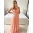 Šaty dlouhé elegantní bez rukávu dámské (S/M ONE SIZE) ITALSKá MóDA IMM22pl68805/DU
