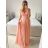 Šaty dlouhé elegantní bez rukávu dámské (S/M ONE SIZE) ITALSKá MóDA IMM22pl68805/DU