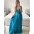 Šaty dlouhé elegantní bez rukávu dámské (S/M ONE SIZE) ITALSKá MóDA IMM22pl68805/DU