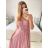 Šaty dlouhé elegantní bez rukávu dámské (S/M ONE SIZE) ITALSKá MóDA IMM22pl68805/DU