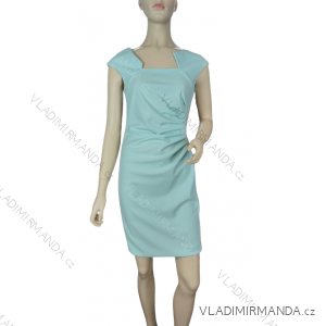 Šaty pouzdrové společenské elegantní bez rukávů dámské (S-XL) ITALSKÁ MÓDA IMM22Q51239-18/DU