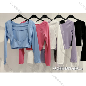Croptop dlhý rukáv dámsky (S/M ONE SIZE) TALIANSKA MÓDA IMPMD2432138