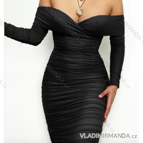 Šaty elegantný carmen  dámske (S/M ONE SIZE) TALIANSKA MÓDA IMPMD2432195