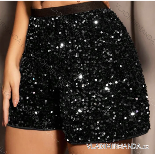 Kraťasy šortky trblietavé s flitrami dámske (S/M ONE SIZE) TALIANSKA MÓDA IMPMD2418009S