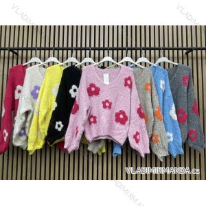 Übergroßer Langarmpullover für Damen (Einheitsgröße S/M) ITALIAN FASHION IMWCA23DH2302