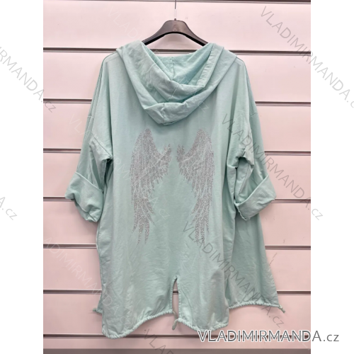 Damen Slim Hoodie Langarm (S/M EINHEITSGRÖSSE) ITALIAN FASHION IMPSH232729