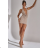 Women's Strapless Short Party Dress (S/M ONE SIZE) ITALIAN FASHION IMPSH23C662 white S / M