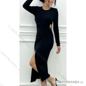 Women's Long Chiffon Short Sleeve Dress (S/M ONE SIZE) ITALIAN FASHION IMWGS231048