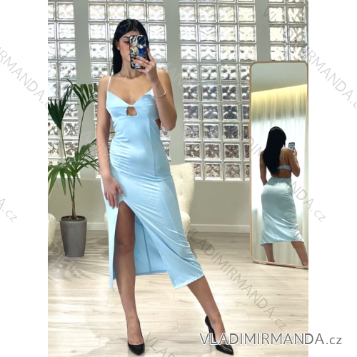 Women's Strapless Long Party Dress (S/M ONE SIZE) ITALIAN FASHION IMPBB23B22631