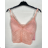 Croptop krajkový na ramínka dámský (S/M ONE SIZE) ITALSKÁ MÓDA IMPBB24O8335