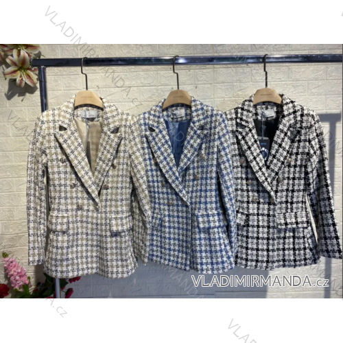 Women's Long Sleeve Elegant Skirt and Blazer Set (S/M ONE SIZE) ITALIAN FASHION IMPGM234541