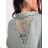 Women's Oversize Long Sleeve Shirt (S/M ONE SIZE) ITALIAN FASHION IMWKK231114