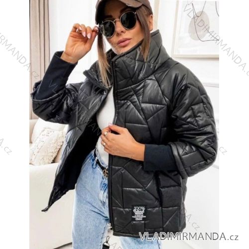 Women's Slim Quilted Long Sleeve Jacket (S/M ONE SIZE) ITALIAN FASHION IMWCA24003