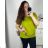 Kurzarm-Tunika für Damen in Übergröße (2XL/3XL/4XL Einheitsgröße) ITALIAN FASHION IMC23080/DU