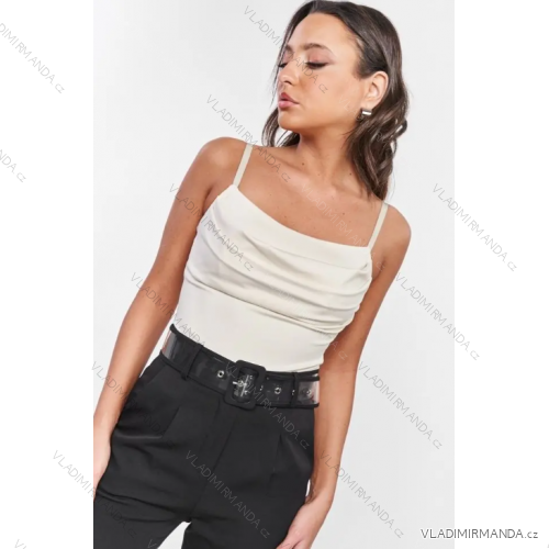 Body elegantné na ramienka dámske (S/M ONE SIZE) TALIANSKA MÓDA IMPLS2431779