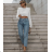 Croptop dlouhý rukáv dámský (S/M ONE SIZE) ITALSKÁ MÓDA IMPLS2420804