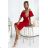 138-9 Marbella - Pencil dress ”Spanish flu” - red