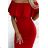 138-9 Marbella - Pencil dress ”Spanish flu” - red