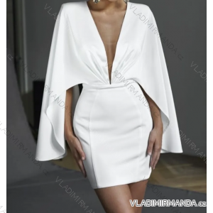 Šaty elegantný dlhý rukáv dámske (S/M ONE SIZE) TALIANSKA MÓDA IMPMD2432324