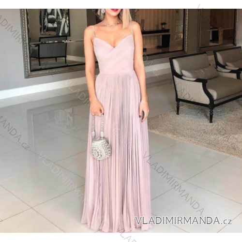 Langes, elegantes, trägerloses Damenkleid (Einheitsgröße S/M) ITALIAN FASHION IMPMD23333
